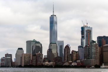 Lower Manhattan and One World Trade Center New York City