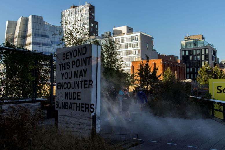 Nude Sunbathers, Highline, New York City