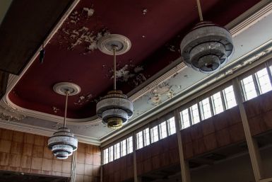 Kronleuchter im Ballsaal vom Hotel Fürstenhof, Eisenach
