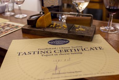 Tasting Certificate von Reypenaer, Amsterdam