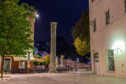 Nachts in Zadar, Kroatien