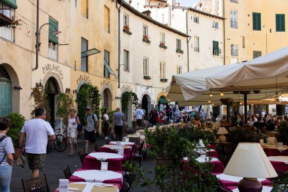 Restaurants in Lucca, Italien