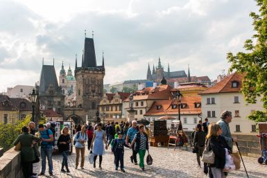 Auf der Karluv most in Prag