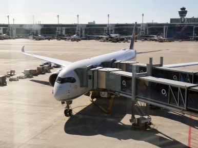 Lufthansa Airbus A350-900 am Flughafen München