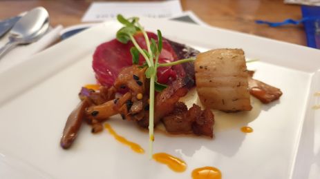 Pan Seared Scallops by the Blue Mussle Café for the Taste of North Rustico Festival