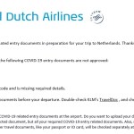 KLM Online Dokumentenprüfung abgelehnt