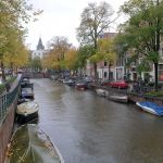 Regen an der Prinsengracht in Amsterdam im November