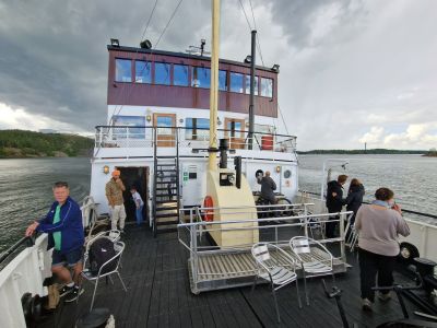 Ausflugsschiff in den Schären, Stockholm, Schweden