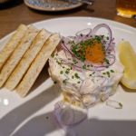 Toast Skagen im Restaurant Stockholm Fisk, Schweden