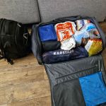 Gepackte Tasche für USA Roadtrip 2022